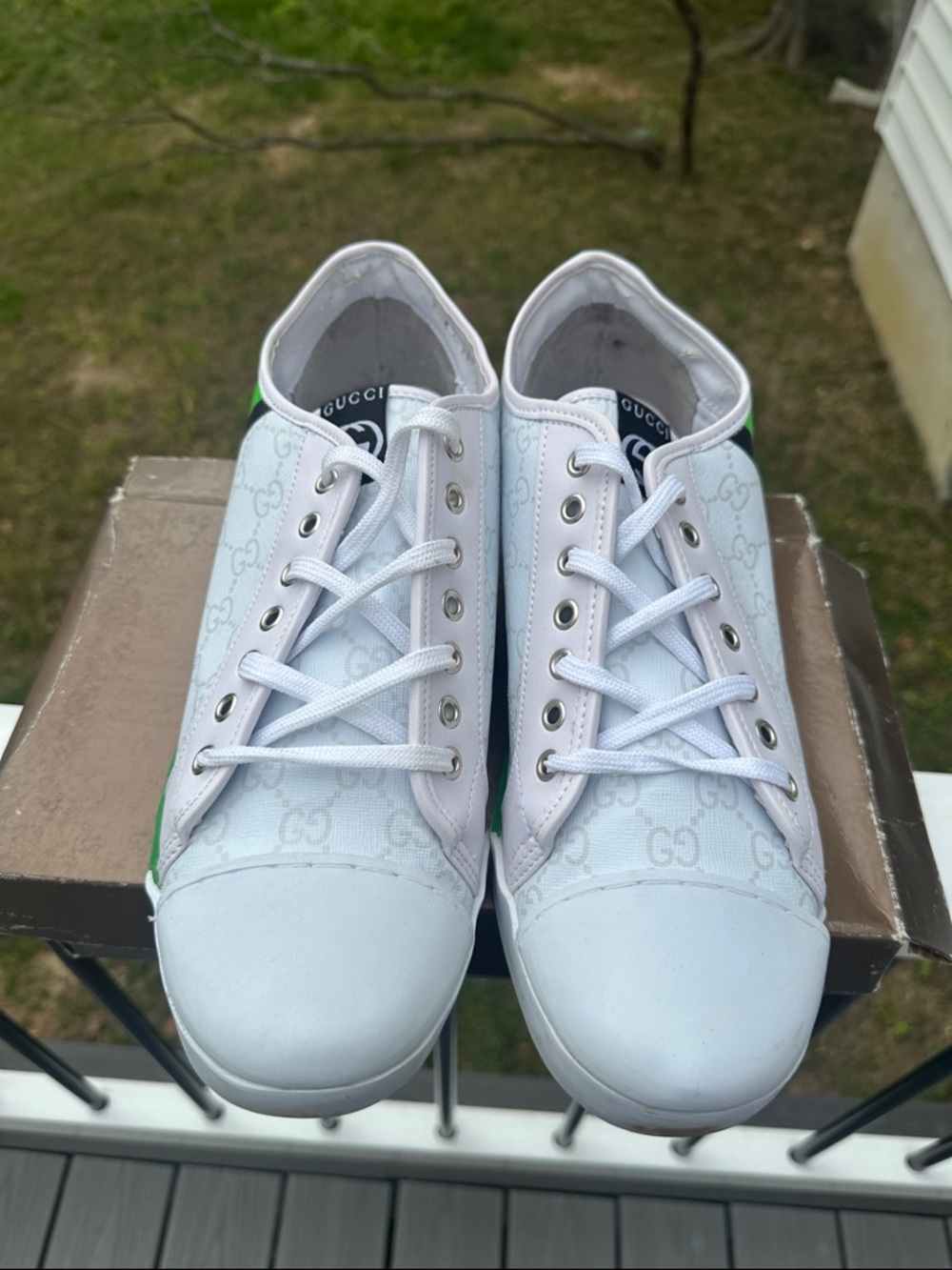 Gucci Monogram Sneakers 191397 - Picture 2 of 16